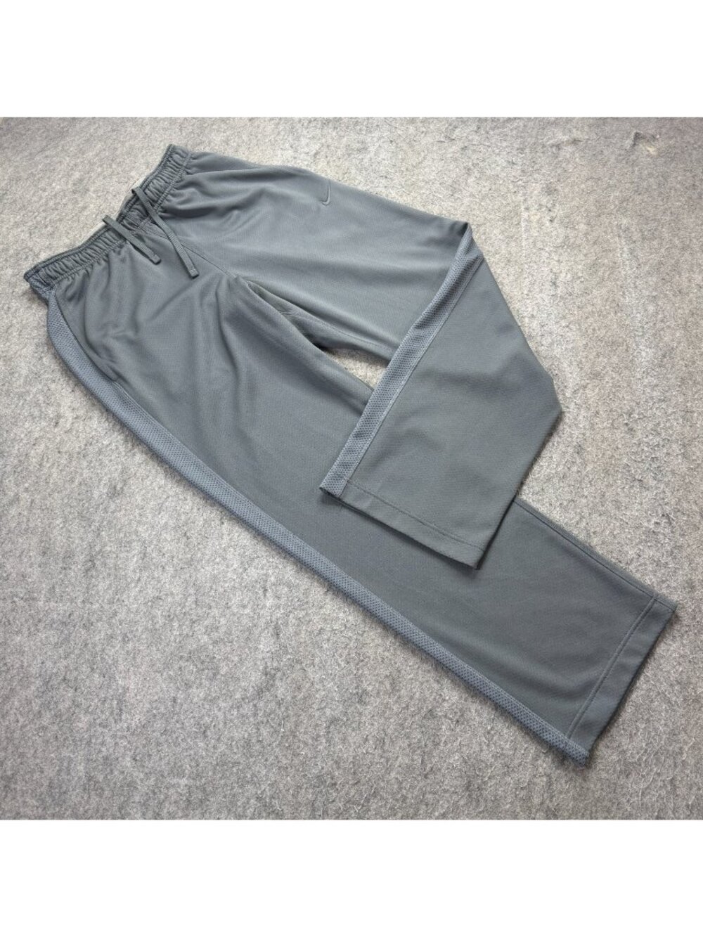 Nike Track Pants Men M Gray Blue 31" Mesh Interlock 594460